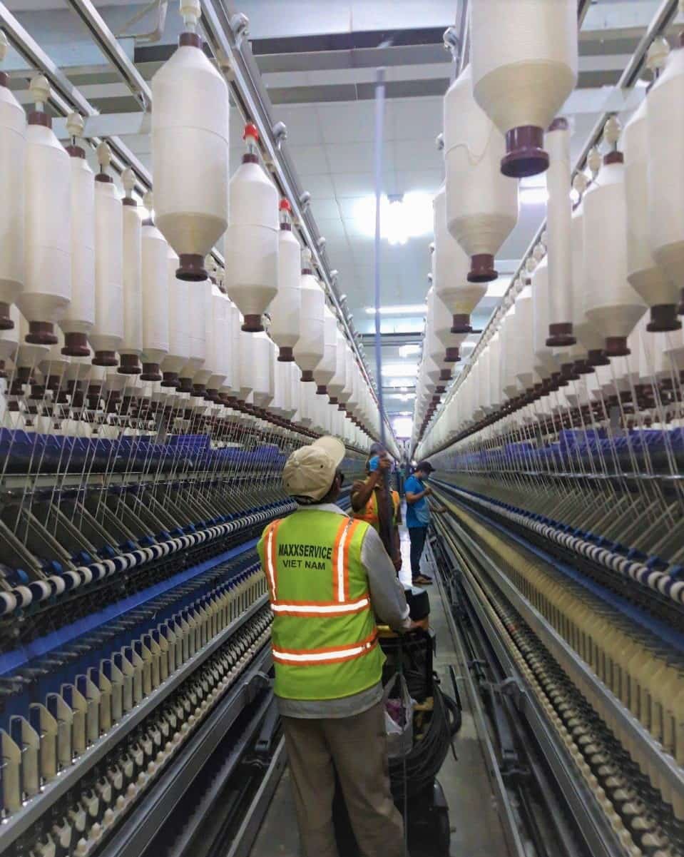 Dự án vệ sinh nhà xưởng Công ty Cổ phần dệt may Đông Khánh